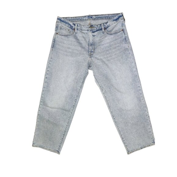 Old Navy OG Loose High Rise Secret Smooth Pockets Straight Light Wash 16P 36x28 - Picture 1 of 5